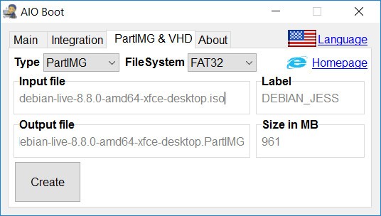 Partition Image File PartIMG