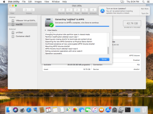 Convert to APFS with Disk Utility
